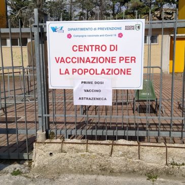 RIPARTONO LE VACCINAZIONI CON ASTRAZENECA NELLE MARCHE