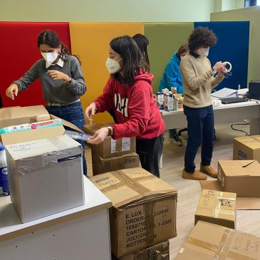 UCRAINA, AL LICEO GALILEI DI ANCONA RACCOLTA  DEGLI STUDENTI