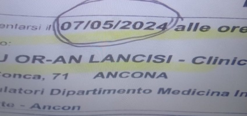 INCUBO LISTE D’ATTESA:  DUE ANNI PER UNA VISITA CARDIOLOGICA, LA DENUNCIA DI IVO