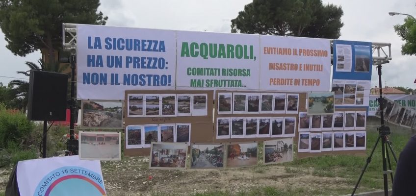 ALLUVIONE: LA PROTESTA PER LE VITTIME E PER I DANNI