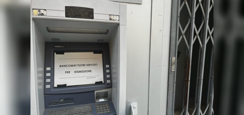 DISMESSO L’ULTIMO BANCOMAT AD OFFAGNA