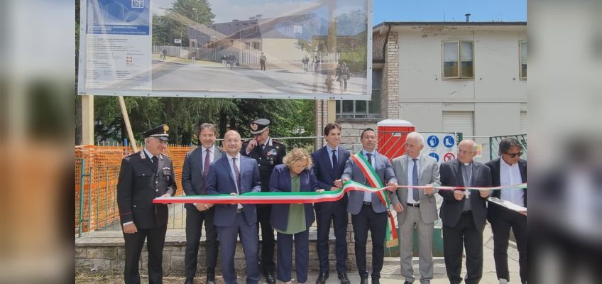 PIEVETORINA, INIZIATI I LAVORI PER LA RICOSTRUZIONE DELL’ARMA DEI CARABINIERI