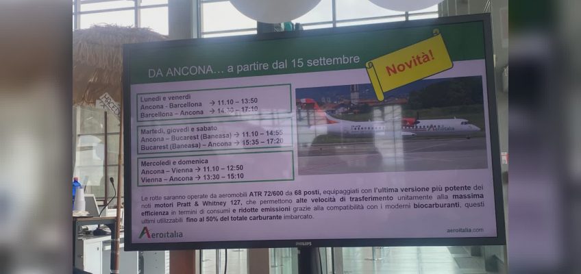 NUOVE TRATTE DALL’AEROPORTO SANZIO DI ANCONA