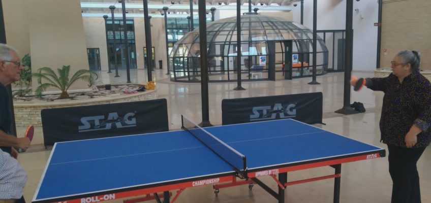 FERMO, IL PING PONG INCLUSIVO IN PIAZZA SAGRINI