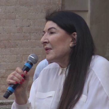 MARINA ABRAMOVIC A PESARO PER PRESENTARE LA NUOVA PERFORMANCE