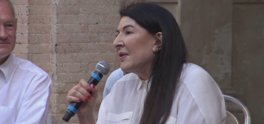 MARINA ABRAMOVIC A PESARO PER PRESENTARE LA NUOVA PERFORMANCE