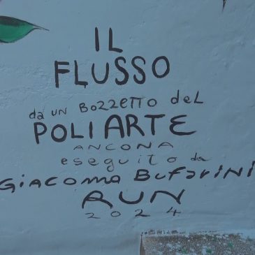 “IL FLUSSO”, INAUGURATO AL CIMITERO DI FALCONARA IL MURALES DI RUN