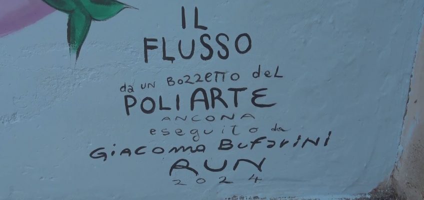 “IL FLUSSO”, INAUGURATO AL CIMITERO DI FALCONARA IL MURALES DI RUN