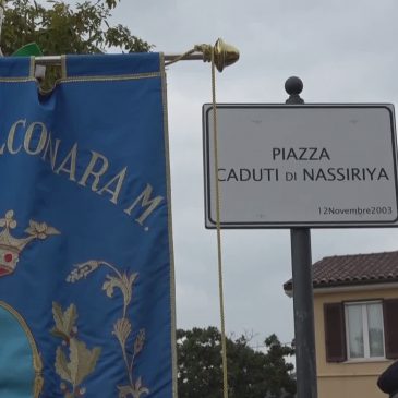 FALCONARA, INAUGURATA PIAZZA NASSIRYA