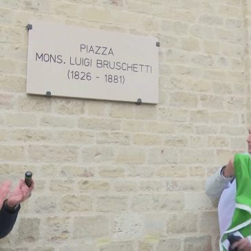 CINGOLI, DEDICATA UNA PIAZZA A MONSIGNOR BRUSCHETTI