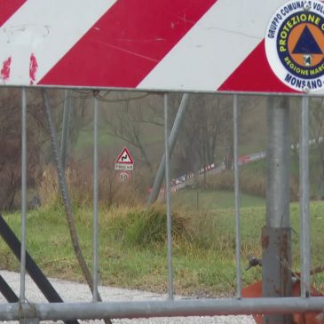 CHIUSO IL PONTE CHE UNISCE MONSANO A SAN MARCELLO