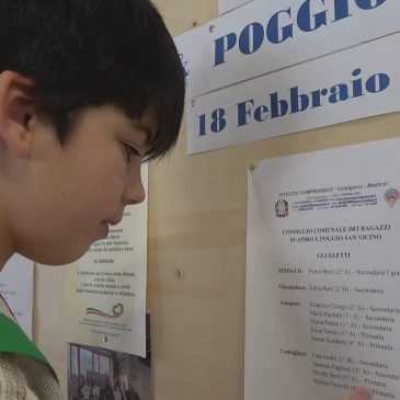 AD APIRO E POGGIO SAN VICINO NASCE IL CONSIGLIO COMUNALE DEI RAGAZZI