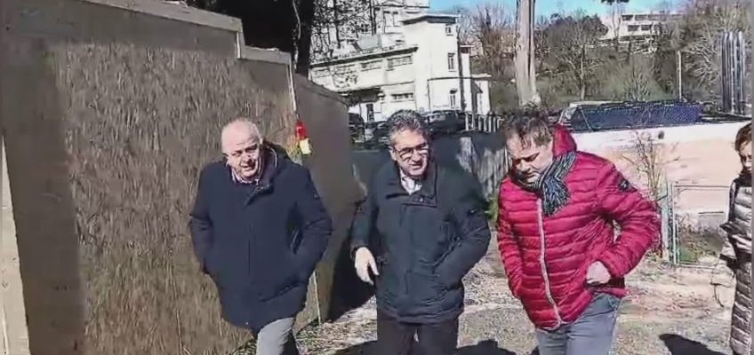 OSPEDALE DI URBINO, SOPRALLUOGO DI BALDELLI ALLA PALAZZINA DELLE EMERGENZE